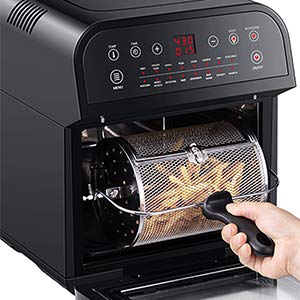 GoWISE USA Air Fryer Oven with Rotisserie Basket