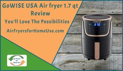 GoWISE USA Air fryer 1-7qt Review Card